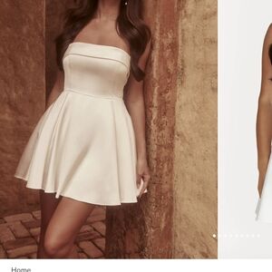 White Mini Dress Meshki